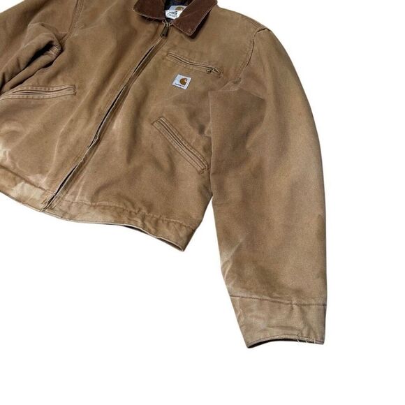 Vintage Carhartt Detroit J01 Brown BRN Jacket Size 40 Regular Medium - Picture 3 of 13